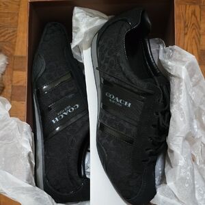 Coach Women's Black Patterned Sneakers